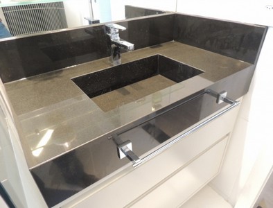 Empresa de Cuba Esculpida em Granito Preto Belém - Cuba Esculpida em Silestone Branco