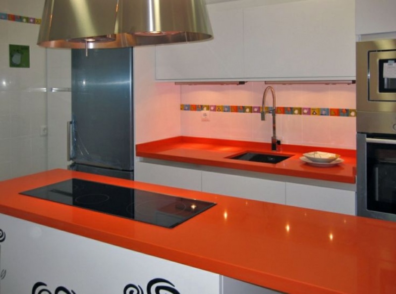 Pedra Silestone Amarillo Monsul no Jardim São Paulo - Bancada de Silestone para Cozinha