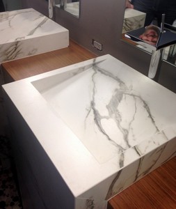 Pia Dekton Aura no Pacaembu - Revestimento Dekton Aura