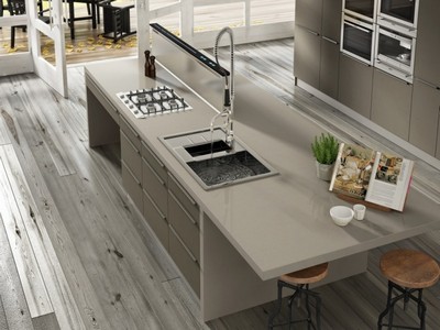 Pia Silestone Bamboo no Parque São Domingos - Bancada de Silestone para Cozinha