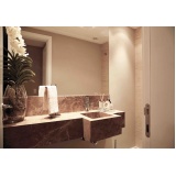 mármore marrom imperador para banheiro barato Itaim Bibi