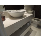 pia de mármore em banheiro em sp Vila Mazzei