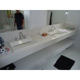 preço de lavatório de mármore branco Parque Peruche