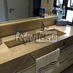 Banheiro Mármore Marrom Imperial Light