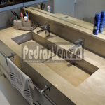 Banheiro Mármore Marrom Imperial Light